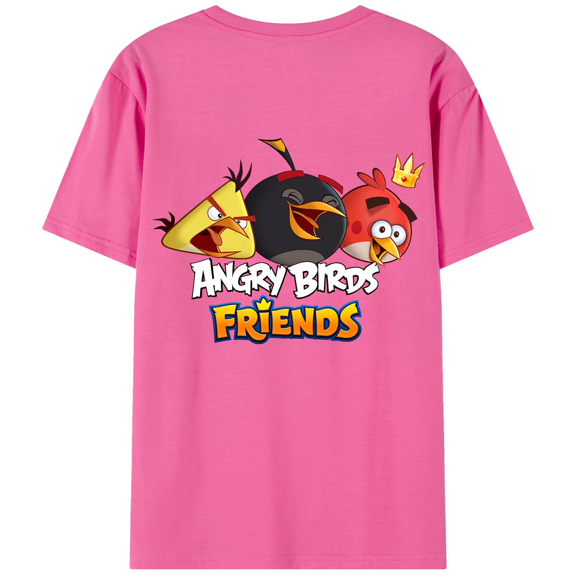 （画像用） Angry Birds アングリーバード レディース半袖Tシャツ(バックプリント)